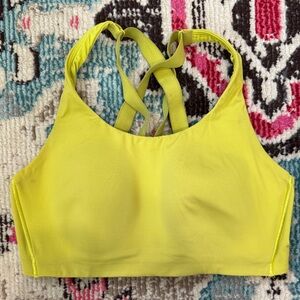 Lululemon Athletica Energy High Impact Vibrant Yellow Sports Bra 36C